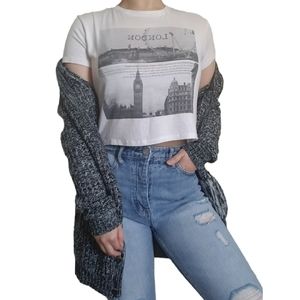 London Short-Sleeve Crop Top